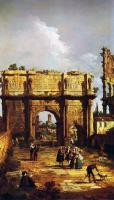 Canaletto - Rome, The Arch of Constantine